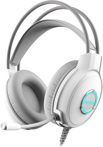 Наушники с микрофоном A4Tech Fstyler FH300U белый 2м накладные USB оголовье (FH300U WHITE) фото 1