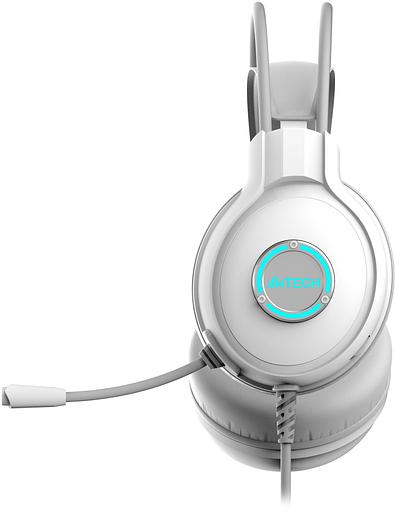 Наушники с микрофоном A4Tech Fstyler FH300U белый 2м накладные USB оголовье (FH300U WHITE) фото 2