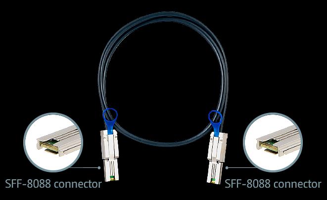 Кабель QNAP CAB-SAS10M-8088 фото 2