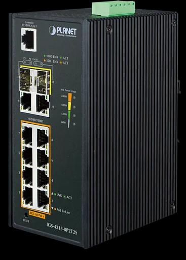 Коммутатор Planet IGS-4215-8P2T2S фото 1