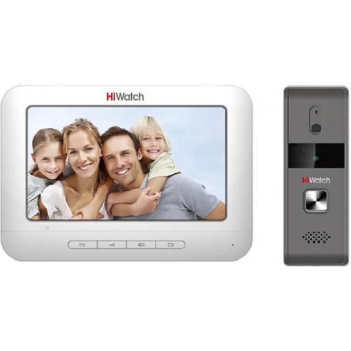 Комплект аналогового видеодомофона c памятью до 200 снимков Комплект аналогового видеодомофона HIWATCH DS-D100KF фото 1
