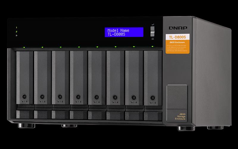 Полка расширения сетевого хранилища без дисков QNAP TL-D800S фото 2