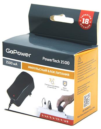 Блок питания GoPower PowerTech 1500 универсальн. импульсный (1/50) Блок питания GoPower PowerTech 1500 (00-00015336) фото 3