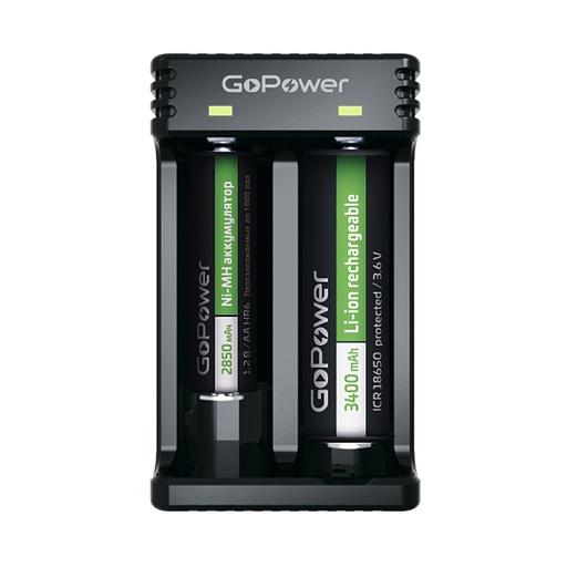 З/У для аккумуляторов GoPower LiCharger 4 Ni-MH/Ni-Cd/Li-ion/IMR 2 слота (1/100) З/У для аккумуляторов GoPower LiCharger 4 (00-00015360) фото 2