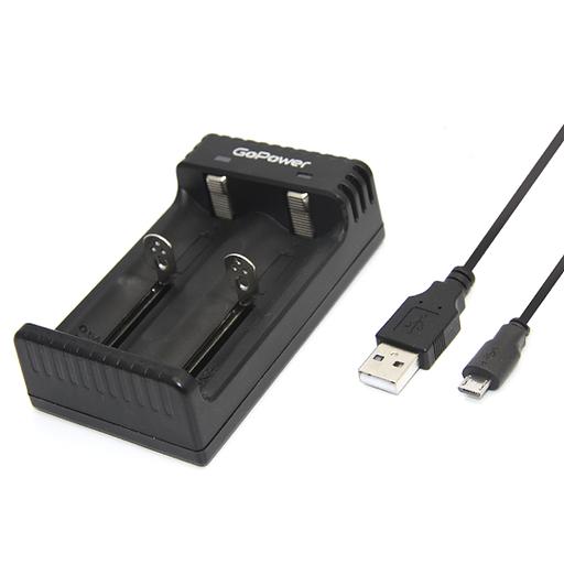 З/У для аккумуляторов GoPower LiCharger 4 Ni-MH/Ni-Cd/Li-ion/IMR 2 слота (1/100) З/У для аккумуляторов GoPower LiCharger 4 (00-00015360) фото 3