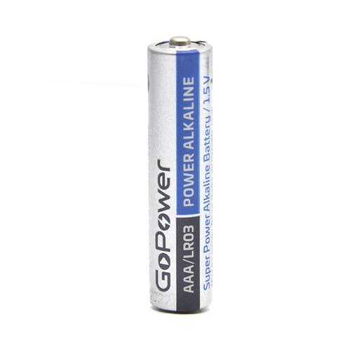 Батарейка GoPower LR03 AAA Shrink 4 Alkaline 1.5V (4/20/640) коробка (20 шт.) Батарейка GoPower LR03 AAA (00-00017749) фото 2