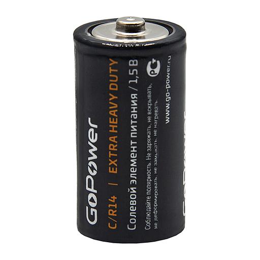 Батарейка GoPower R14 C Shrink 2 Heavy Duty 1.5V (2/24/288) Батарейка GoPower R14 C (00-00015596) фото 5