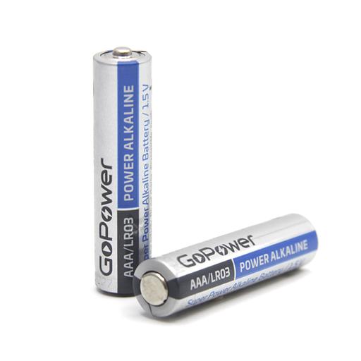 Батарейка GoPower LR03 AAA Shrink 2 Alkaline 1.5V (2/40/800) коробка (40 шт.) GoPower LR03 AAA Shrink 2 Alkaline 1.5V (00-00015600) фото 1