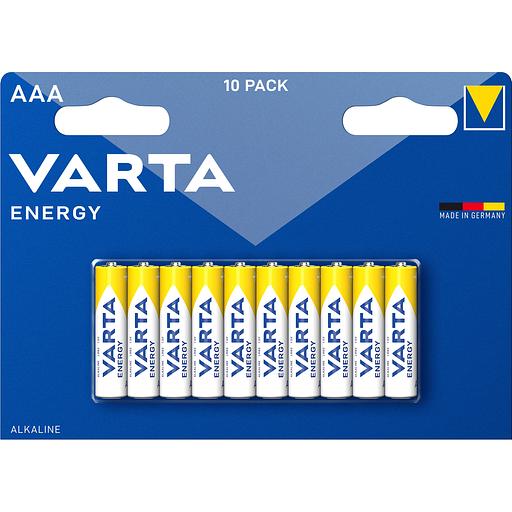 Батарейка Varta ENERGY LR03 AAA BL10 Alkaline 1.5V (4103) (10/200) Varta ENERGY LR03 AAA (04103229491) фото 1