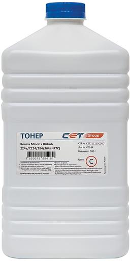 Тонер NF7C для KONICA MINOLTA Bizhub C654/C754/C654e/C754e (для восст. A3VU450/TN-711C) (CET) Cyan, 500г/бут, CET111113C500 фото 1