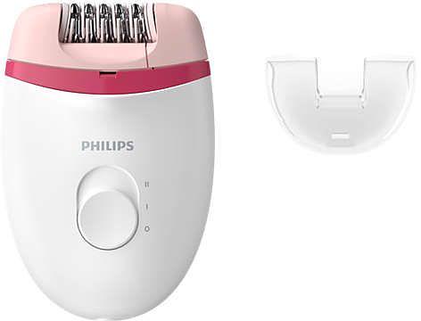 Эпилятор Philips BRE235/00 скор.:2 насад.:1 от электр.сети белый/розовый фото 1