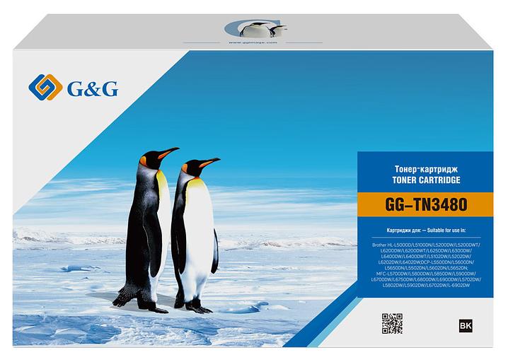 Картридж лазерный G&G GG-TN3480 черный (8000стр.) для Brother DCP L5500DN/ L6600DW фото 1