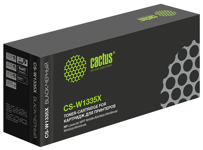 Картридж лазерный Cactus CS-W1335X W1335X черный (13700стр.) для HP LJ MFP M438n/M438dn/M438nda/M442dn/M443nda фото 1