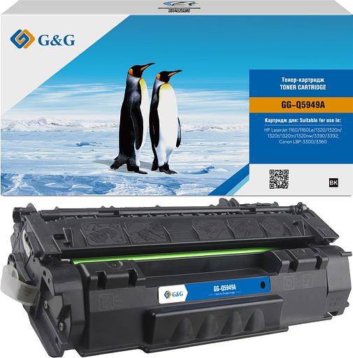 Картридж лазерный G&G GG-Q5949A черный (2500стр.) для HP LJ 1160/1320/3390/3392 фото 1