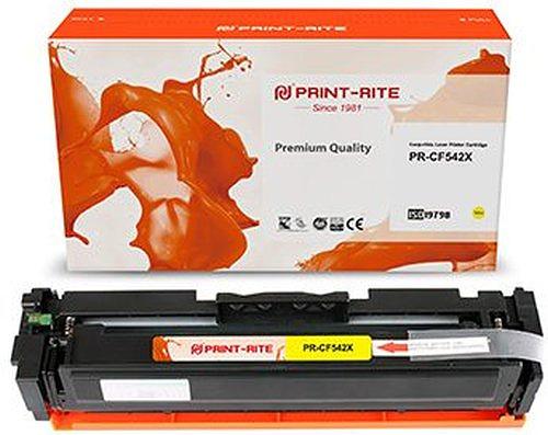 Картридж лазерный Print-Rite TFHB34YPU1J PR-CF542X CF542X желтый (2500стр.) для HP LJ M254dw/M280nw/M281fdn фото 1