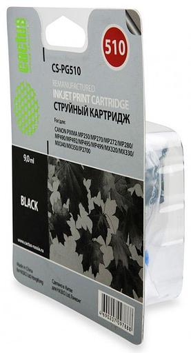 Картридж струйный Cactus CS-PG510 черный (9мл) для Canon Pixma MP240/MP250/MP260/MP270/MP480/MP490/MP492/MX320/MX330 фото 3