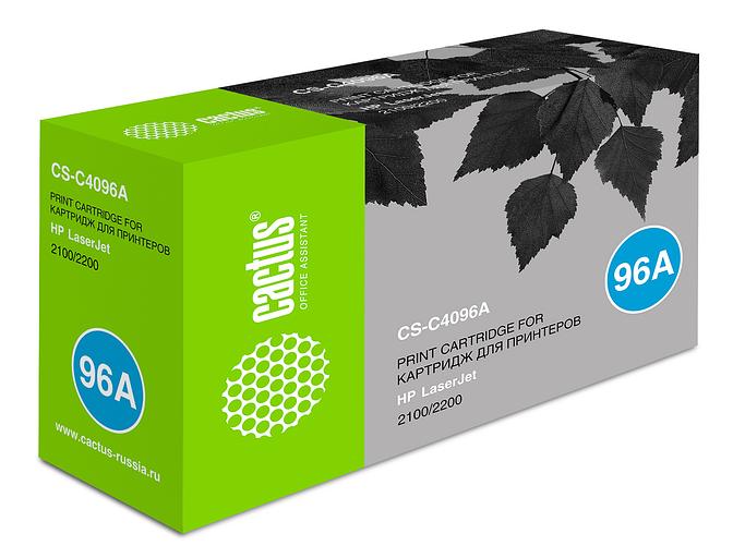 Картридж лазерный Cactus CS-C4096A C4096A черный (5000стр.) для HP LJ 2100/2200 фото 1