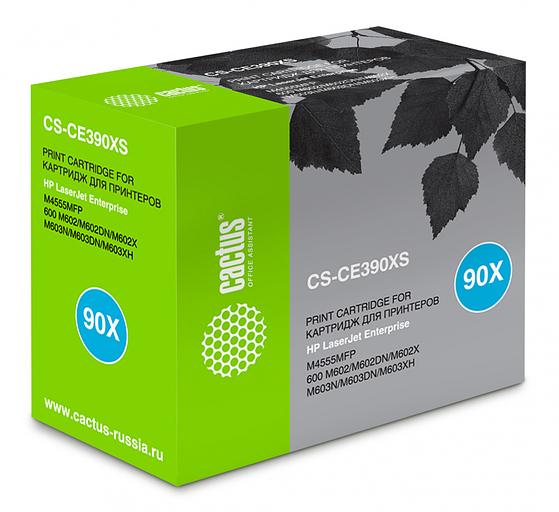 Картридж лазерный Cactus CS-CE390XS CE390X черный (24000стр.) для HP LJ M4555 фото 2