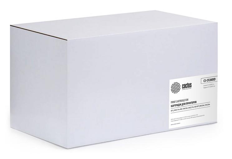 Картридж лазерный Cactus CS-CF280XD черный x2упак. (6900стр.) для HP LJ Pro 400/M401/M425 фото 1