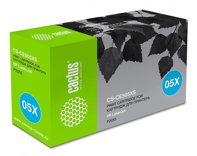 Картридж лазерный Cactus CS-CE505XS CE505X черный (6500стр.) для HP LaserJet P2050 LaserJet P2055 LaserJet P2055D LaserJet P2055DN LaserJet P2055X фото 1