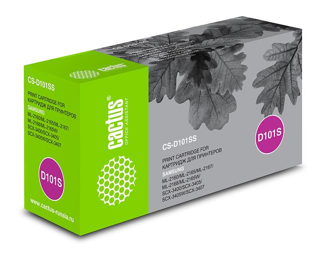 Картридж лазерный Cactus CS-D101SS MLT-D101S черный (1500стр.) для Samsung ML-2160/2165/2167/2168/SCX-3400/3405 фото 1