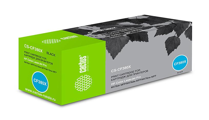 Картридж лазерный Cactus CS-CF380X CF380X черный (4400стр.) для HP LJ Pro M476dn/M476nw/M476dw фото 1