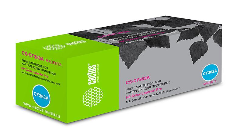 Картридж лазерный Cactus CS-CF383A CF383A пурпурный (2700стр.) для HP LJ Pro M476dn/M476nw/M476dw фото 1
