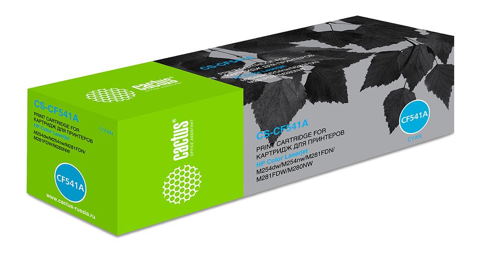 Картридж лазерный Cactus CS-CF541A CF541A голубой (1400стр.) для HP LJ M254dw/M280nw/M281fdn фото 1