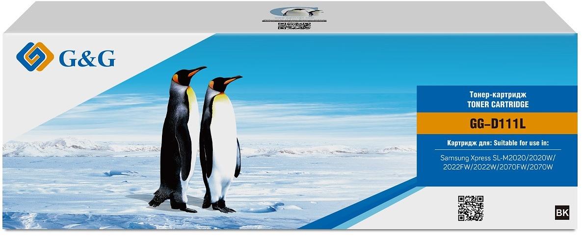 Картридж лазерный G&G GG-D111L черный (1800стр.) для Samsung Samsung Xpress SL-M2020/2022/2070 фото 3