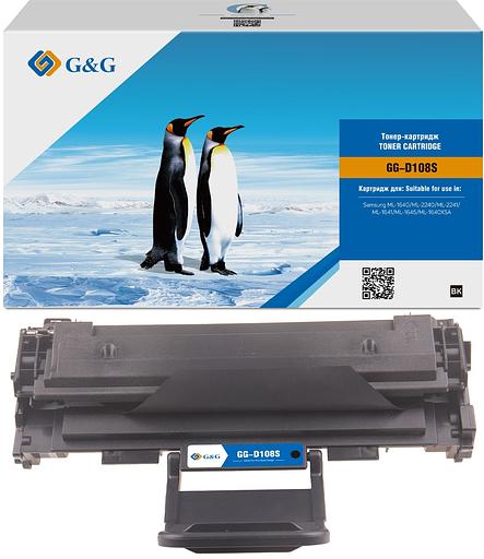 Картридж лазерный G&G GG-D108S черный (1500стр.) для Samsung ML-1640/2240/2241/1641/1645/1640XSA фото 2