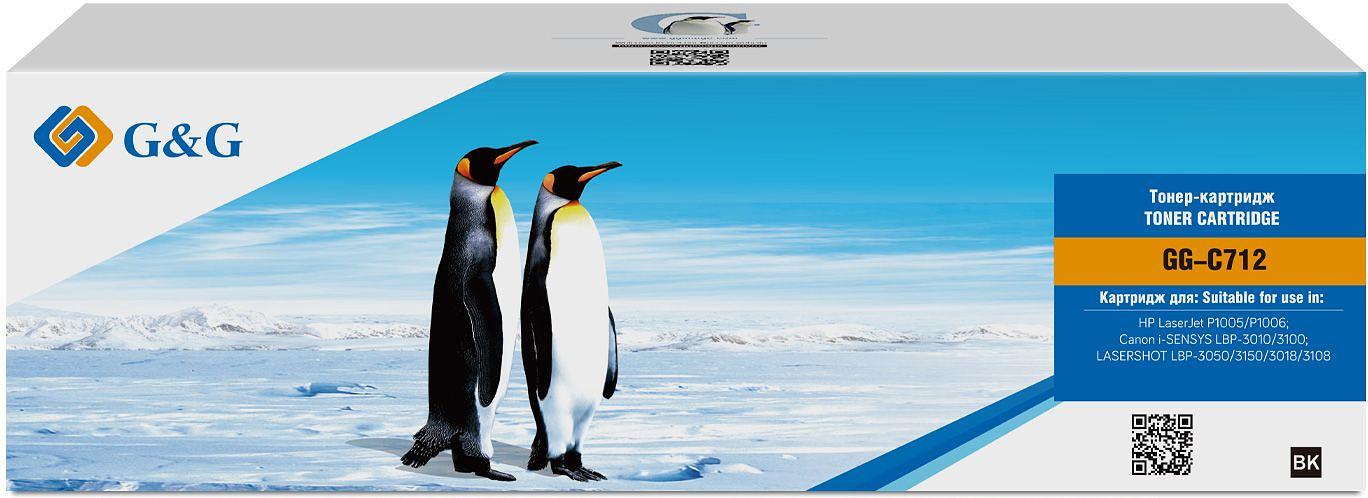 Картридж лазерный G&G GG-C712 черный (1500стр.) для Canon LBP-3010/3100 фото 1
