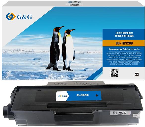 Картридж лазерный G&G GG-TN3280 черный (12000стр.) для Brother DCP-8085/8085DN/HL-5340/5340D/5350/5350DN/5370/5370DW/MFC-8880/8880DN фото 2