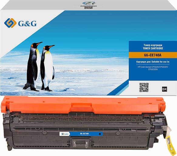 Картридж лазерный G&G GG-CE740A черный (7000стр.) для HP LJ CP5220/CP5221/CP5223/CP5225 фото 1