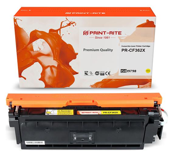 Картридж лазерный Print-Rite TRHGL9MPU1J PR-CF362X CF362X желтый (9500стр.) для HP CLJ M552dn/M553dn/M553N/M553x фото 1