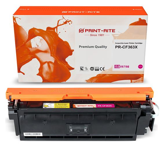 Картридж лазерный Print-Rite TRHGLAYPU1J PR-CF363X CF363X пурпурный (9500стр.) для HP CLJ M552dn/M553dn/M553N/M553x фото 1