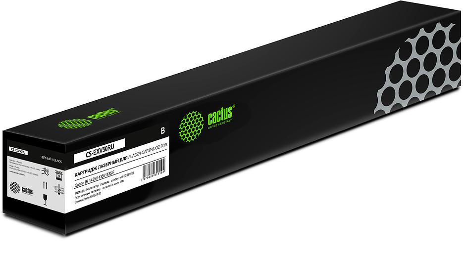 Картридж лазерный Cactus CS-EXV50RU C-EXV50 черный (17600стр.) для Canon IR 1400 series/1435/1435i/1435iF/1435P фото 1