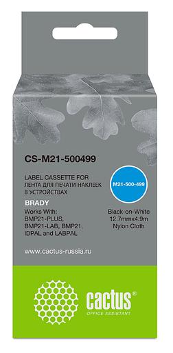 Картридж ленточный Cactus CS-M21-500499 черный для Brady BMP21-PLUS, BMP21-LAB фото 1