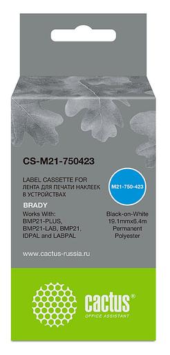 Картридж ленточный Cactus CS-M21-750423 черный для Brady BMP21-PLUS, BMP21-LAB фото 1