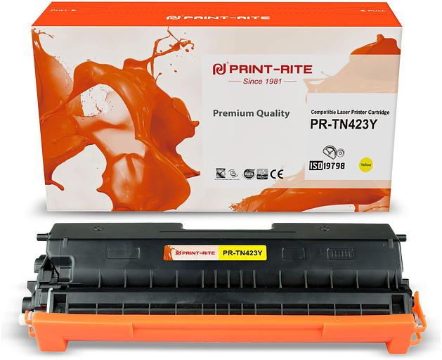 Картридж лазерный Print-Rite TFBAB3YPU1J PR-TN423Y TN-423Y желтый (4000стр.) для Brother DCP L8410CDW/HL L8260CDW/MFC L8690CDW фото 2