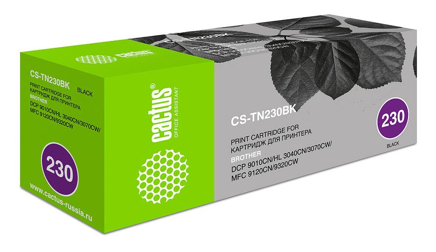 Картридж лазерный Cactus CS-TN230BK TN-230Bk черный (2200стр.) для Brother HL-3040/3070/DCP-9010/MFC-9120 фото 1