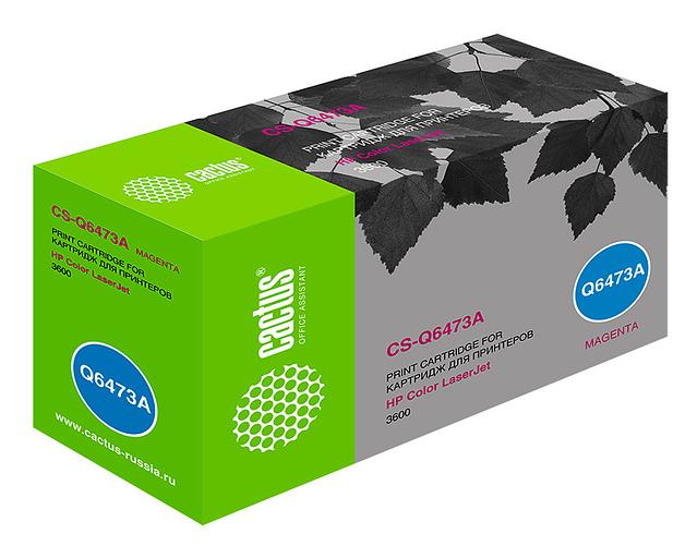 Картридж лазерный Cactus CS-Q6473A Q6473A пурпурный (4000стр.) для HP CLJ 3600 фото 1