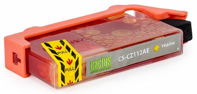 Картридж струйный Cactus CS-CZ112AE №655 желтый (14.6мл) для HP DJ IA 3525/5525/4525 фото 2