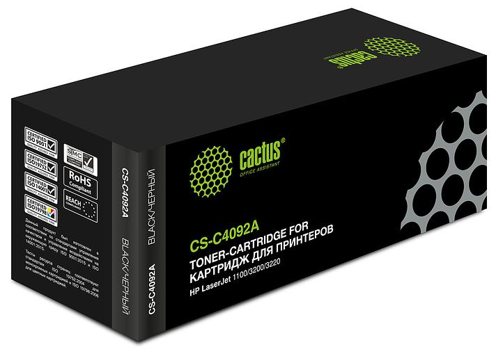 Картридж лазерный Cactus CS-C4092A C4092A черный (2500стр.) для HP LJ 1100/3200/3220 фото 1