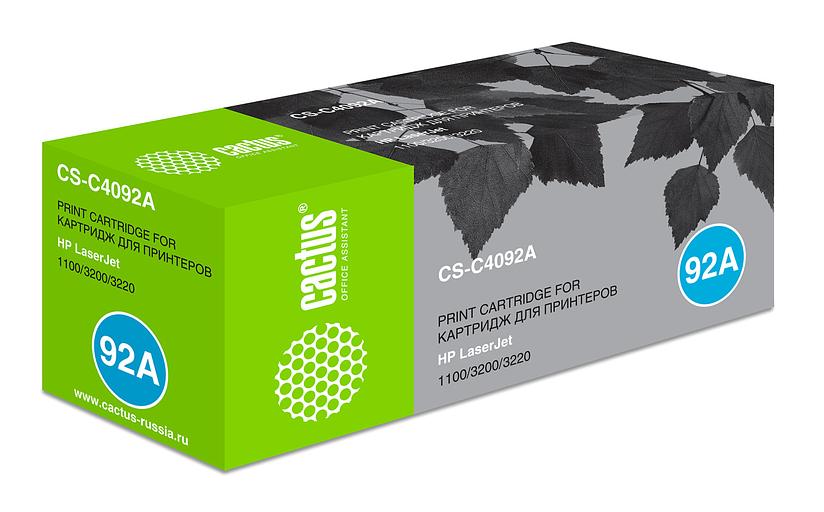 Картридж лазерный Cactus CS-C4092A C4092A черный (2500стр.) для HP LJ 1100/3200/3220 фото 6