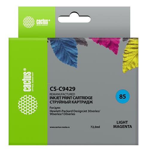 Картридж струйный Cactus CS-C9429 №85 светло-пурпурный (72мл) для HP DJ 30/130 фото 1