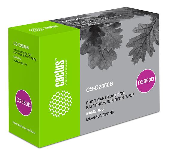 Картридж лазерный Cactus CS-D2850B ML-D2850B черный (5000стр.) для Samsung ML-2850/2851 фото 1