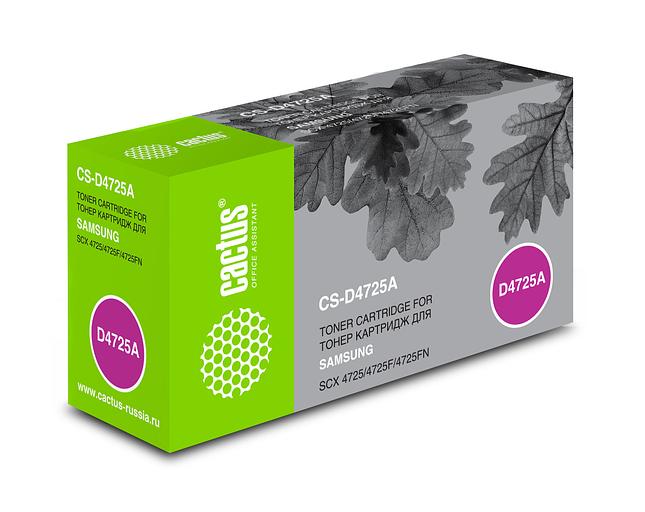 Картридж лазерный Cactus CS-D4725A SCX-D4725A черный (3000стр.) для Samsung SCX-4725/4725F/4725FN фото 1