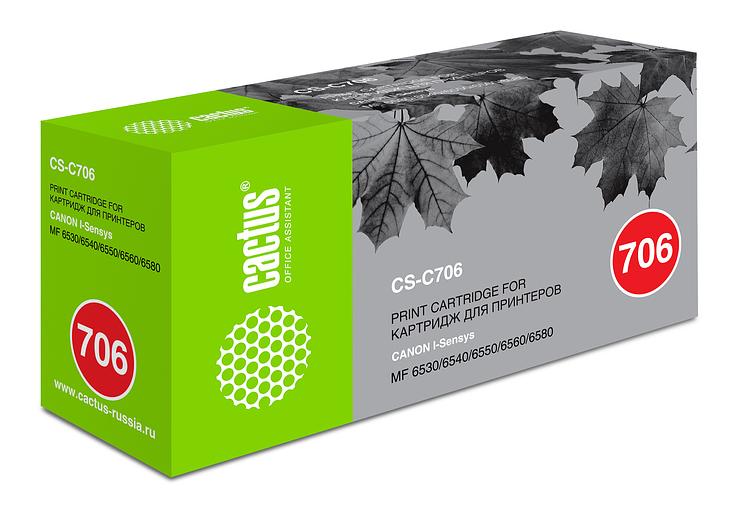 Картридж лазерный Cactus CS-C706 706 черный (5000стр.) для Canon MF6530/6540/6550/6580 фото 1