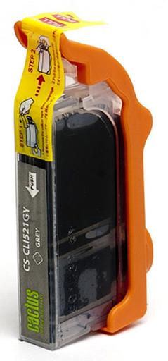 Картридж струйный Cactus CS-CLI521GY серый (8.4мл) для Canon Pixma MP980/MP990 фото 2