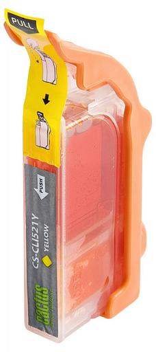 Картридж струйный Cactus CS-CLI521Y желтый (8.4мл) для Canon Pixma MP540/MP550/MP620/MP630/MP640/MP660/MP980/MP990/iP3600/iP4600/iP4700/MX860 фото 2